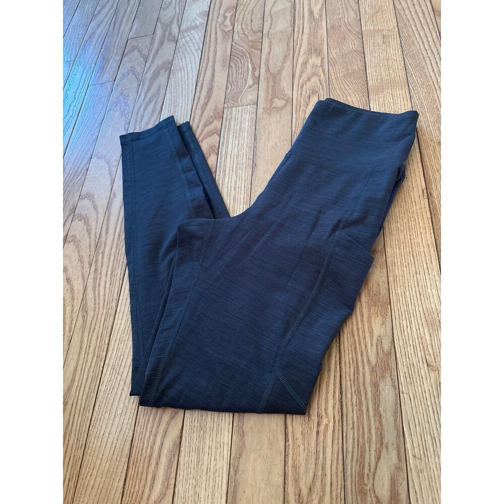 American Eagle leggings heathered gray pockets athletic gym sports running curvy